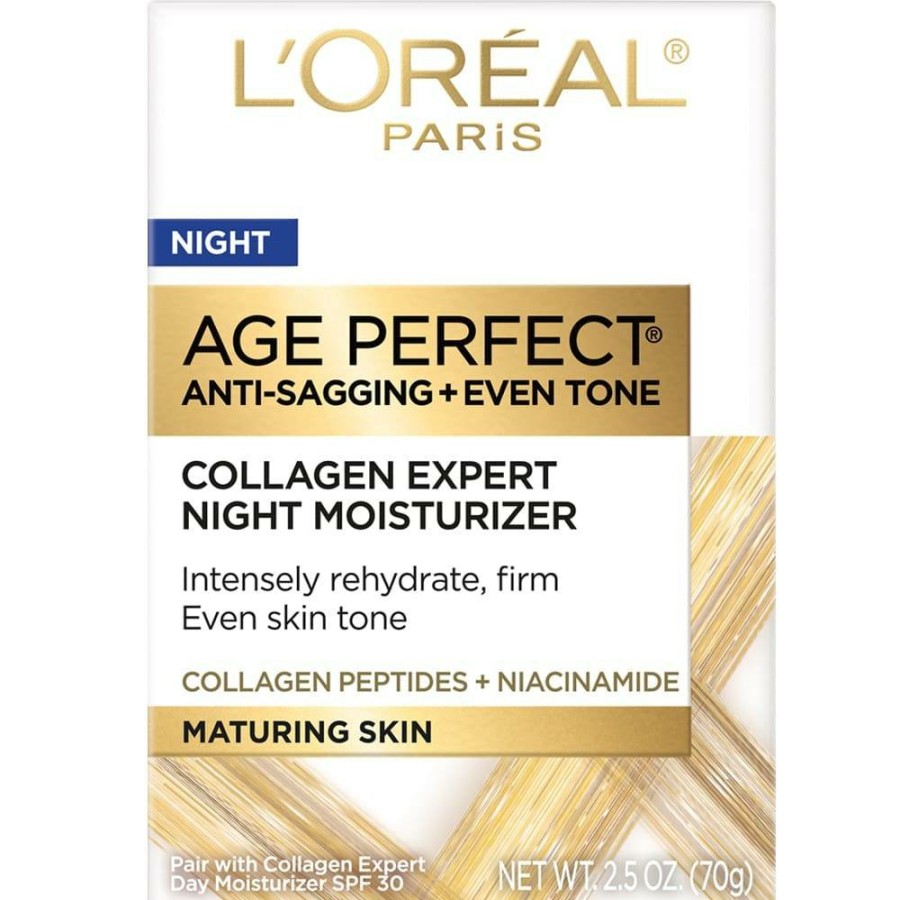 SKIN CARE OAP Sagging Skin | Age Perfect Collagen Expert Night Moisturizer For Face, 2.5 Oz